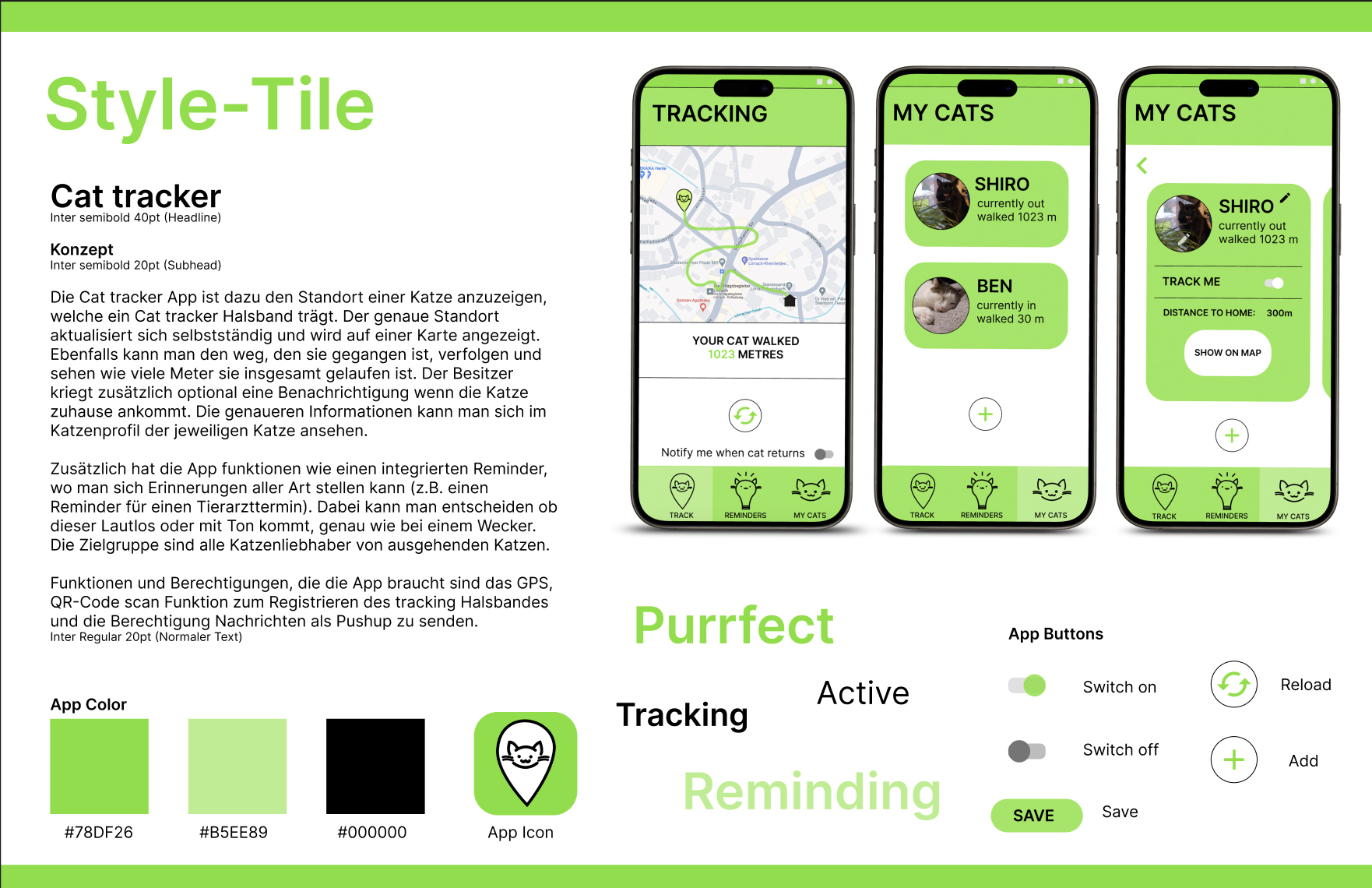 Stylescape, App-Design und interactive Wireframe Erstellung in Figma. Projekt im Rahmen der Ausbildung.
